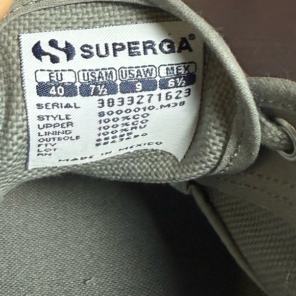 Superga Cotu Classic Sneakers Womens Sz 9 - Picture 8 of 8